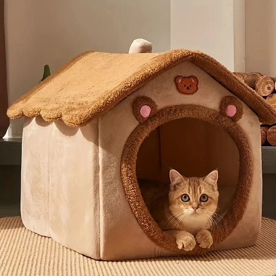 Foldable Pet House for Cats & Dogs